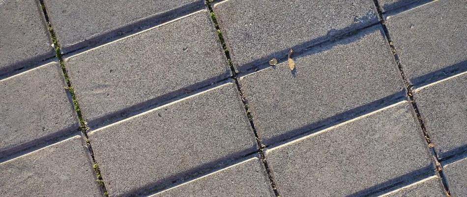 Stack bond paver pattern in Huntsville, AL.