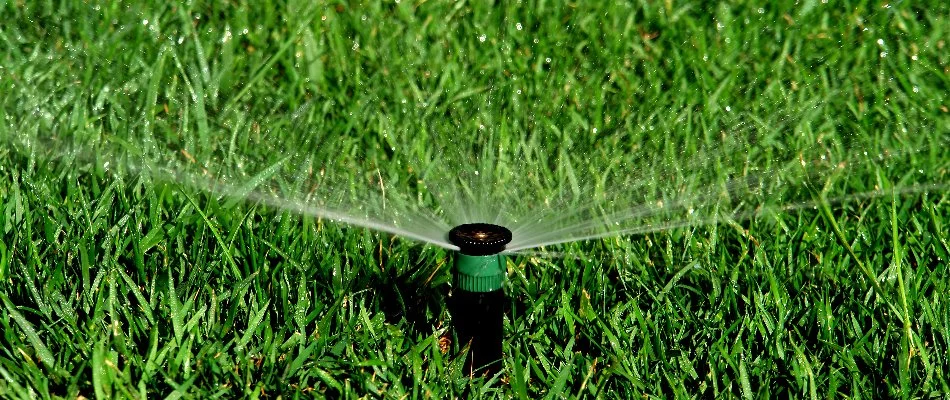 Sprinkler system on a property in Huntsville, AL.