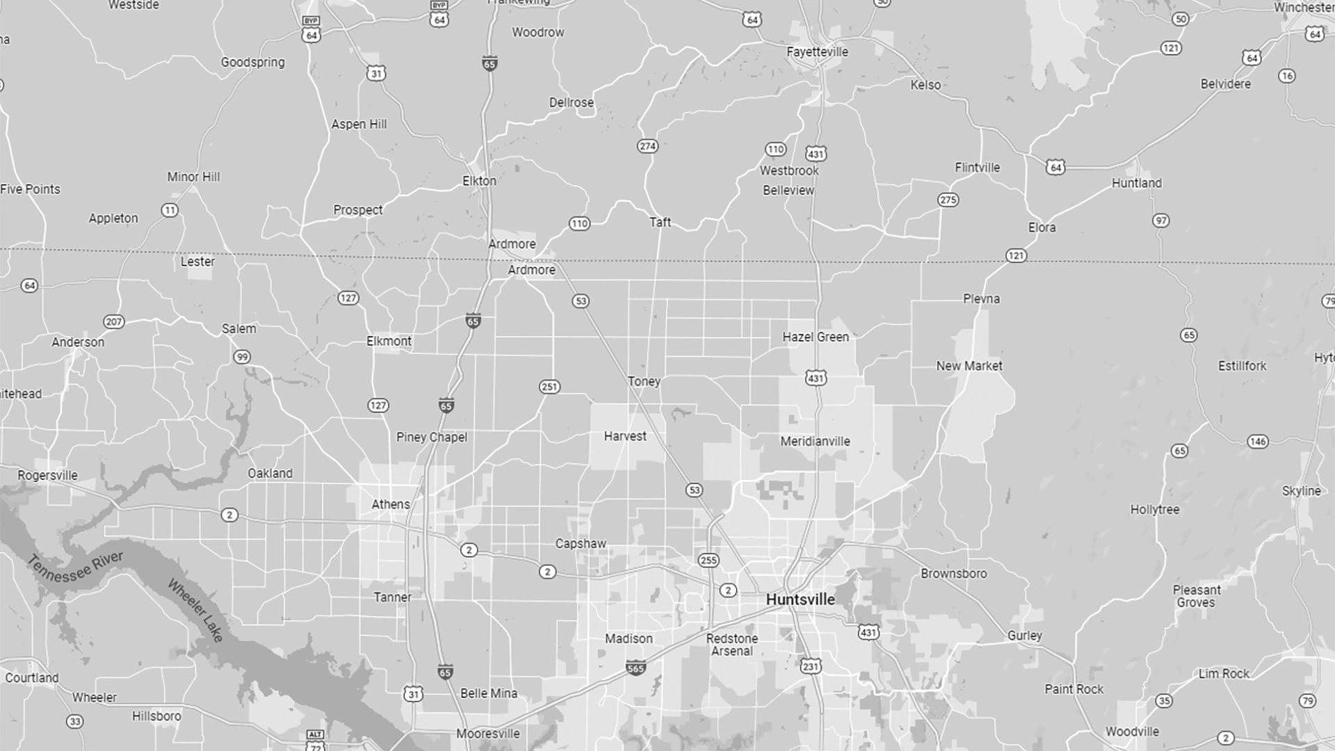 Alabama and Tennessee area map background.